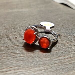 Genuine Red Quartz ring